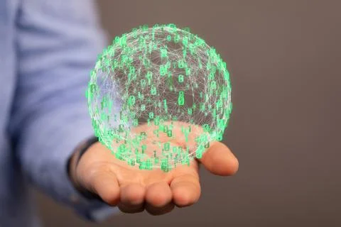 A Cloud storage and Computing concept. Foto stock