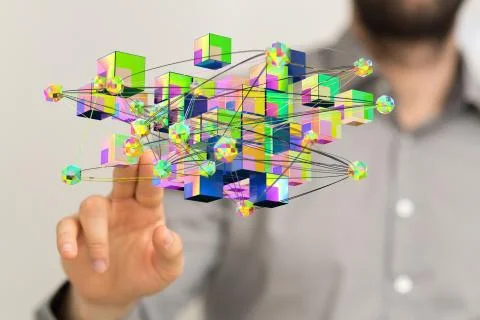 A Cloud storage and Computing concept. 写真素材