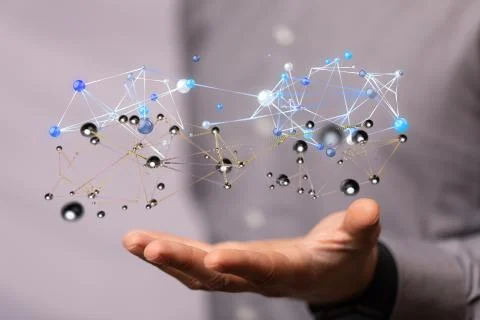 A Cloud storage and Computing concept. Stock Photos