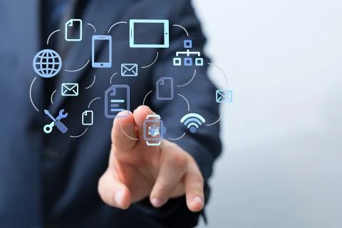 A Cloud storage and Computing concept. 스톡 사진