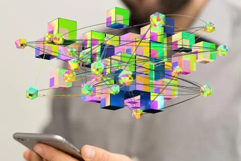 A Cloud storage and Computing concept. 写真素材