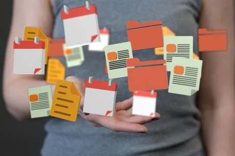 A Cloud storage and Computing concept digital 스톡 사진