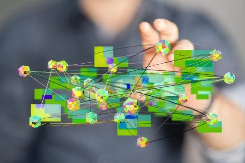 A Cloud storage and Computing concept. 스톡 사진