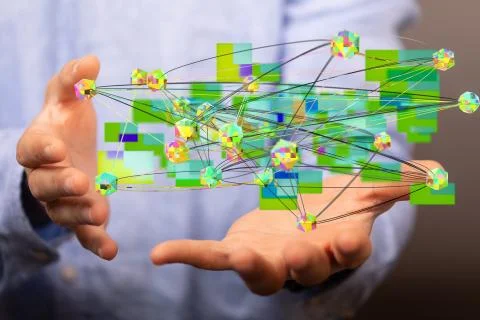 A Cloud storage and Computing concept. Stock Photos