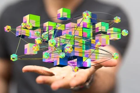 A Cloud storage and Computing concept. 写真素材