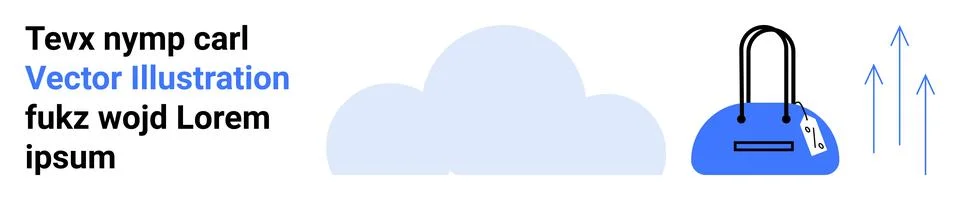 Cloud Storage and Data Security Concept with Padlock and Cloud Icon 스톡 일러스트