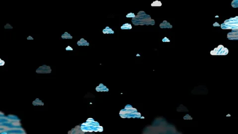 Cloud Storage and Online Computing Technology Concept 動画素材 341366140