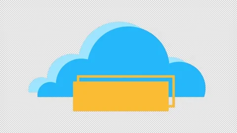 Cloud storage animation Stock Footage 237788049