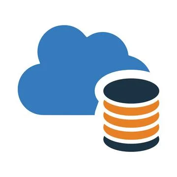 Cloud, storage, big data icon. Simple editable vector design isolated on a .. イラスト素材