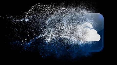 Cloud storage in binary code. Cloud storage electronically Video stock 112811671