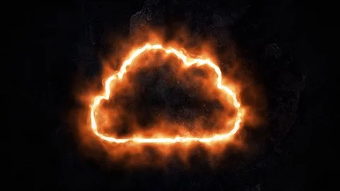 Cloud storage. Blazing Cloud Storage Sign 46. Stock Footage 105015843