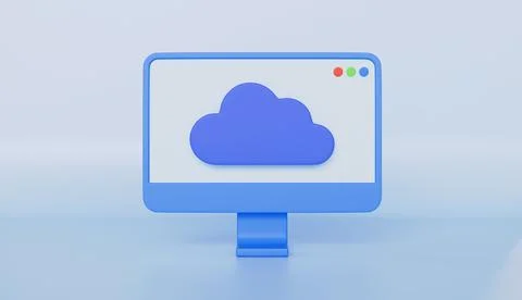 Cloud storage, Cloud icon concept Stock Illustration