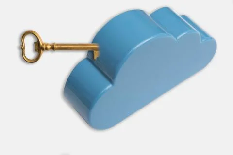 Cloud storage concept for data protection and online security Foto stock