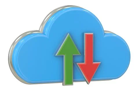 Cloud storage concept Stock Illustration