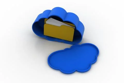 Cloud storage concept 무료 스톡 일러스트