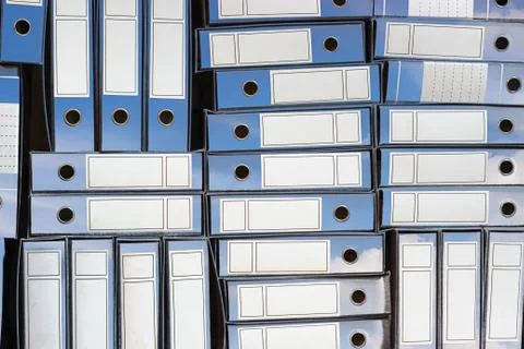 Cloud storage concept image. Binders Archive, Ring Binders. Foto stock