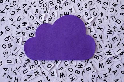 Cloud storage cyberspace protection hosting communication 写真素材