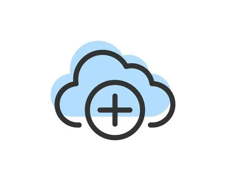 Cloud Storage Data Transfer Vector Icon. Computing Service And Network Relate Illustrazione stock