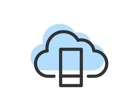 Cloud Storage Data Transfer Vector Icon. Computing Service And Network Relate Stock Illustration