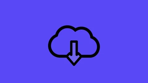 Cloud Storage Download Concept Graphic Illustration Stock Footage 331756302