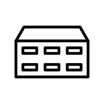 Cloud storage hardware icon or logo illustrator Stock Illustration