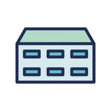 Cloud storage hardware icon or logo illustrator Stock Illustration