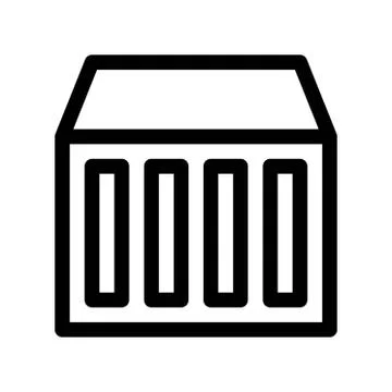 Cloud storage hardware server icon or logo illustrator Stock Illustration