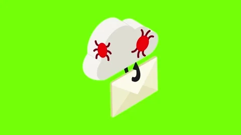 Cloud storage icon animation Stock Footage 152575563