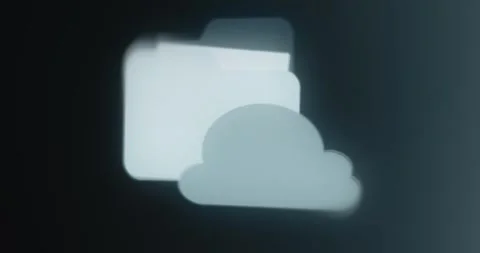 Cloud storage icon, cloud computing Video stock 314503613