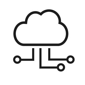 Cloud storage icon. Cloud management. Vector. Stock Illustration