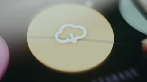 Cloud storage icon for data management Stock Footage 334927138