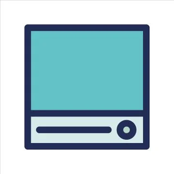 Cloud storage icon or logo illustrator Stock Illustration