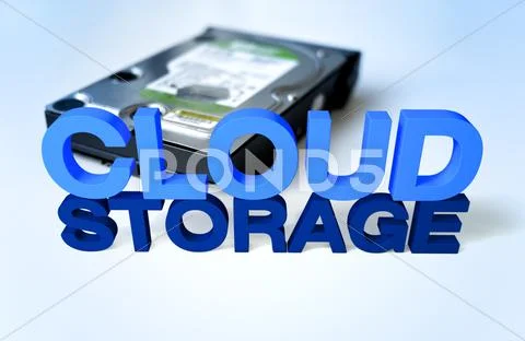 Cloud storage Stock Illustration