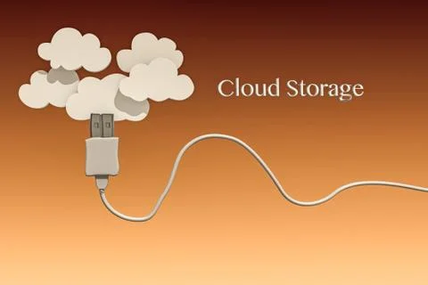 Cloud storage Stock Illustration