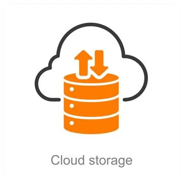 Cloud storage Stock Illustration