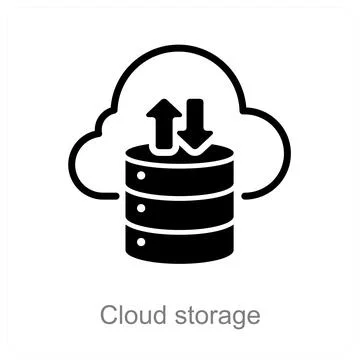 Cloud storage Stock Illustration