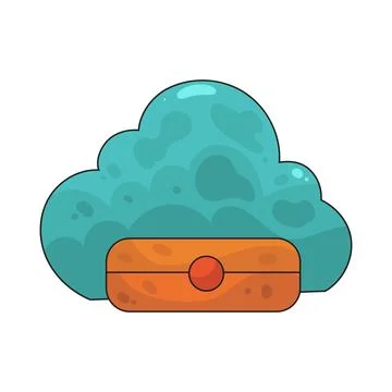 Cloud Storage illustration 스톡 일러스트
