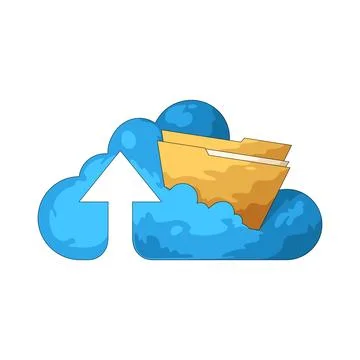 Cloud Storage illustration Stock Illustration