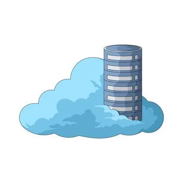 Cloud Storage illustration Stock Illustration