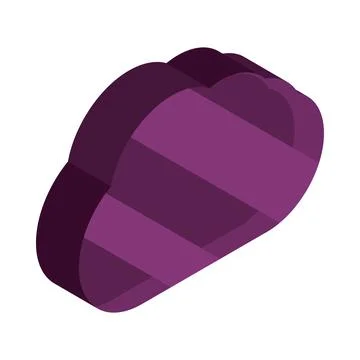 Cloud storage isometric Stock Illustration