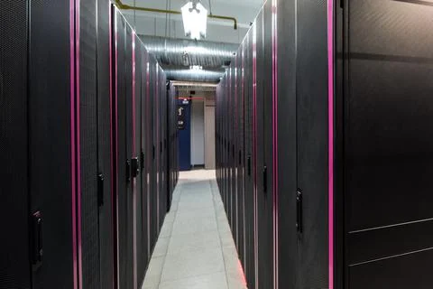 Cloud storage of a large data center Stock Photos