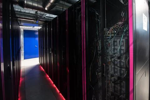 Cloud storage of a large data center Stock Photos