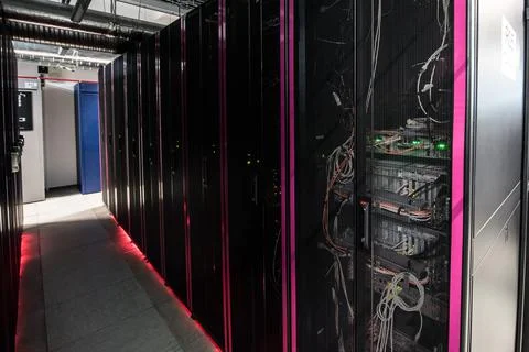 Cloud storage of a large data center Stock Photos