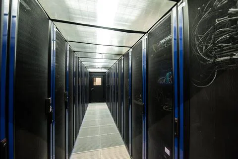 Cloud storage of a large data center Stock Photos