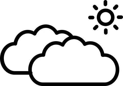 Cloud Storage Line Icon Design Stock Illustration