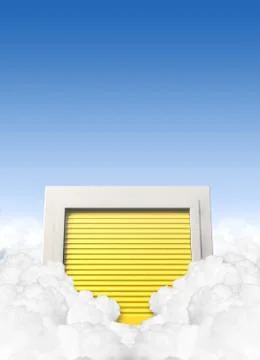 Cloud storage locker Stock Illustration