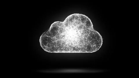 Cloud storage, network conception from a plurality of hosts and communication 스톡 일러스트