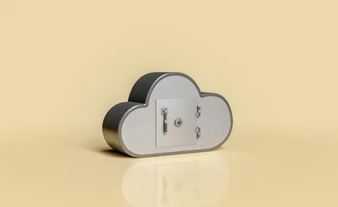 Cloud storage security concept Stock-Illustration