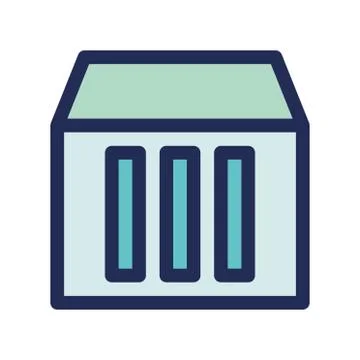 Cloud storage server icon or logo illustrator Stock Illustration