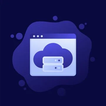 Cloud storage service icon, vector design イラスト素材